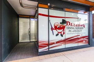 Dazzling Dental’s front entrance on Gordon Street, Mackay QLD